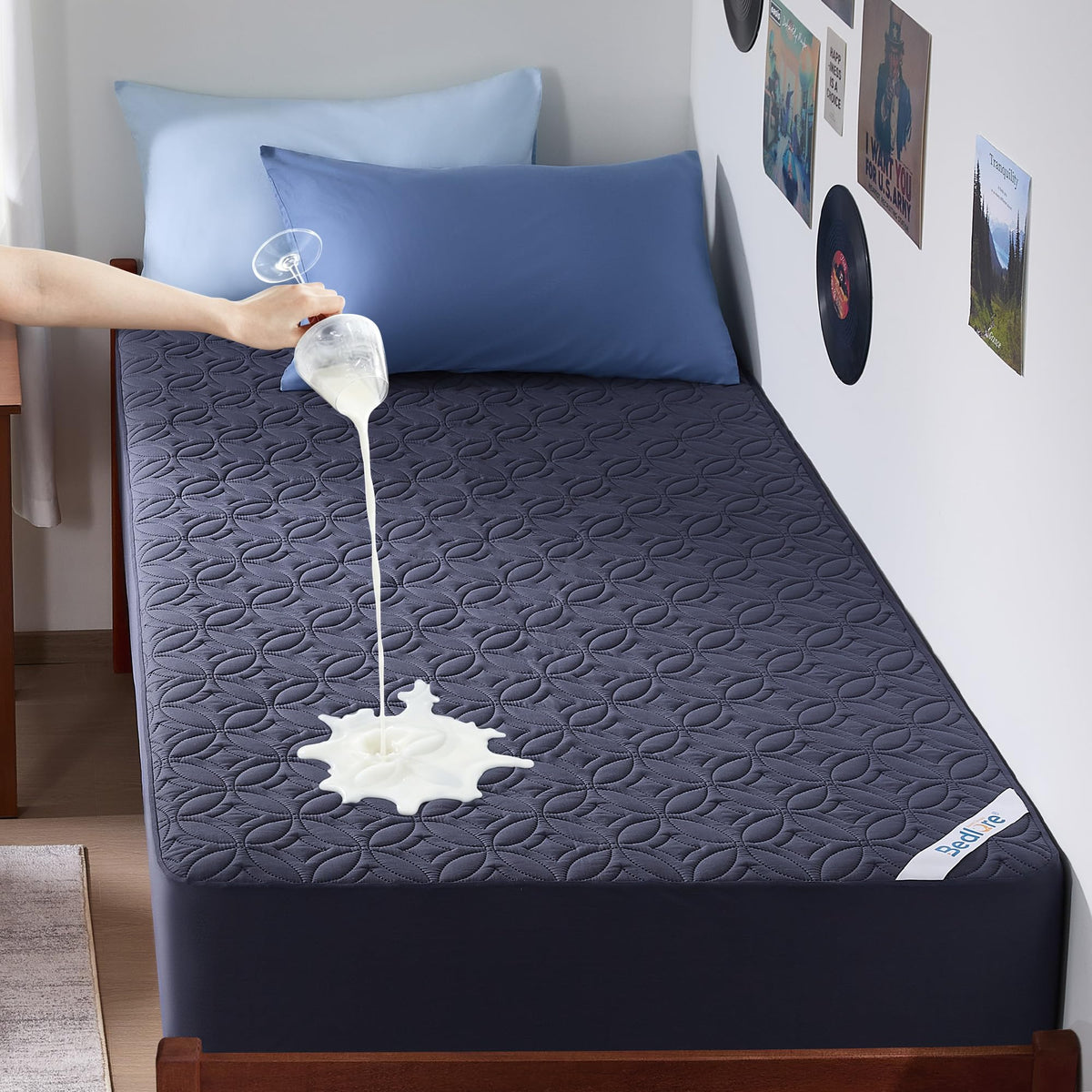 Waterproof Quilted Mattress Protector – Quiet & Breathable
