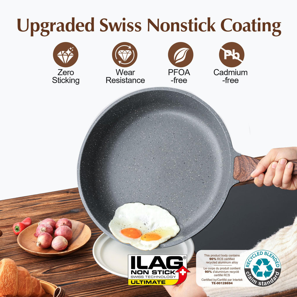 SENSARTE Non-Stick Swiss Granite Frying Pan