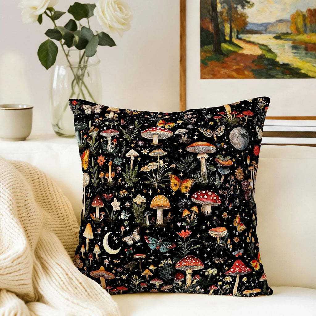 Witchy Mushroom Cushion Covers – 2 Pack – view 4