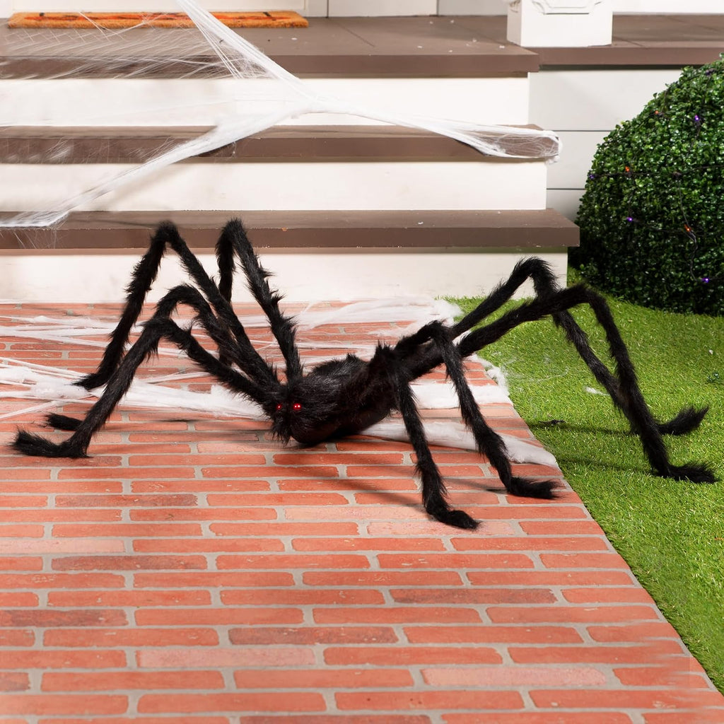 Giant Hairy Spider – 150 cm Halloween Outdoor Decoration – view 7