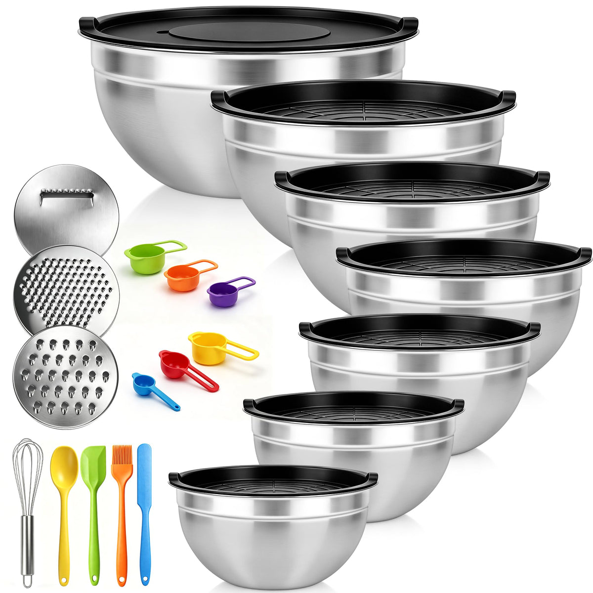 Stainless Steel Nesting Mixing Bowls Set