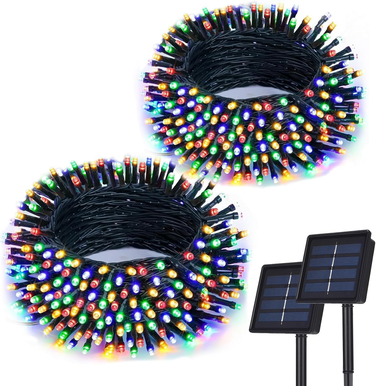 Solar Christmas String Lights – 12 m, 100 LED (1 or 2 Pack)