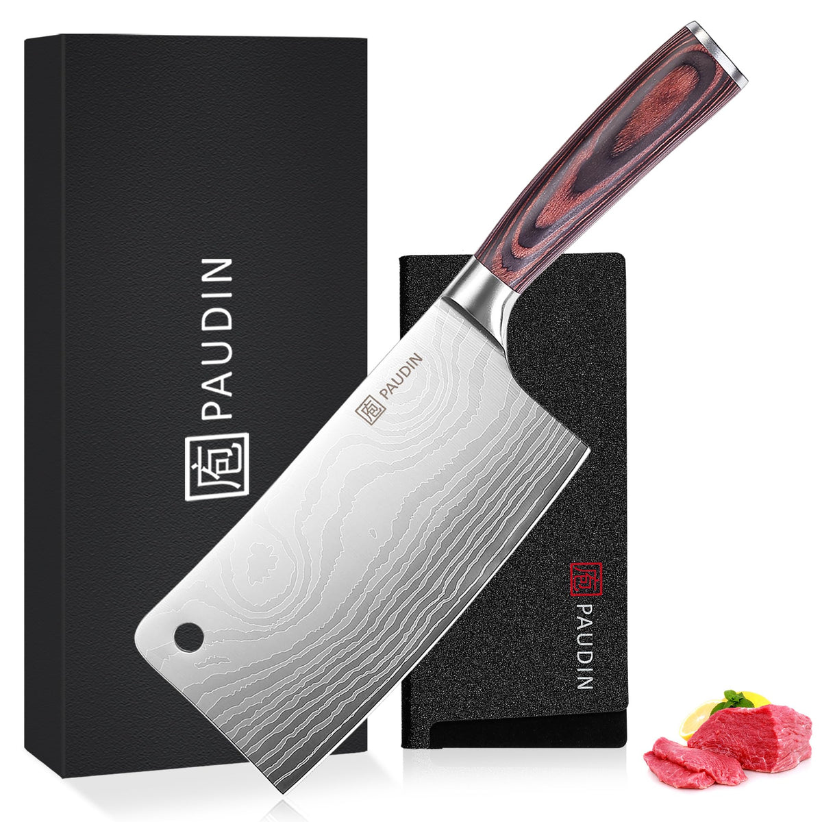 PAUDIN High-Carbon Kitchen Knives – Chef, Santoku, Bread & More