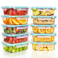 Airtight Glass Meal Prep Containers – 10 Pack