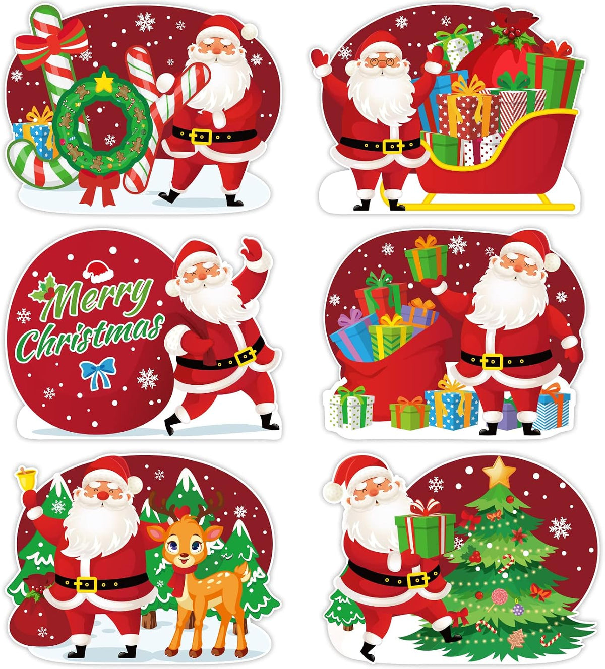 Christmas Placemats Set of 6 – Retro Gingerbread – view 9