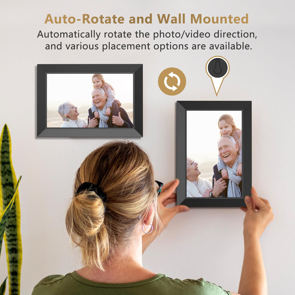10.1" WiFi Digital Photo Frame with Frameo App