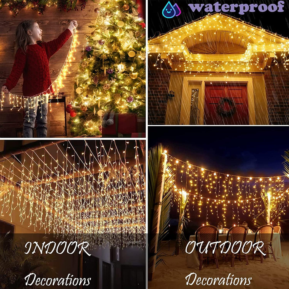 Curtain Fairy Lights – 400 LED, 8 Modes – view 5