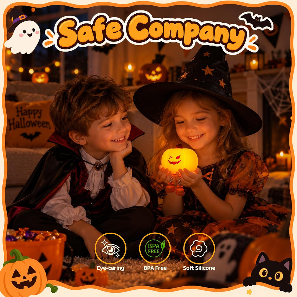 Pumpkin Night Light for Kids – Halloween & Autumn Decor – view 2
