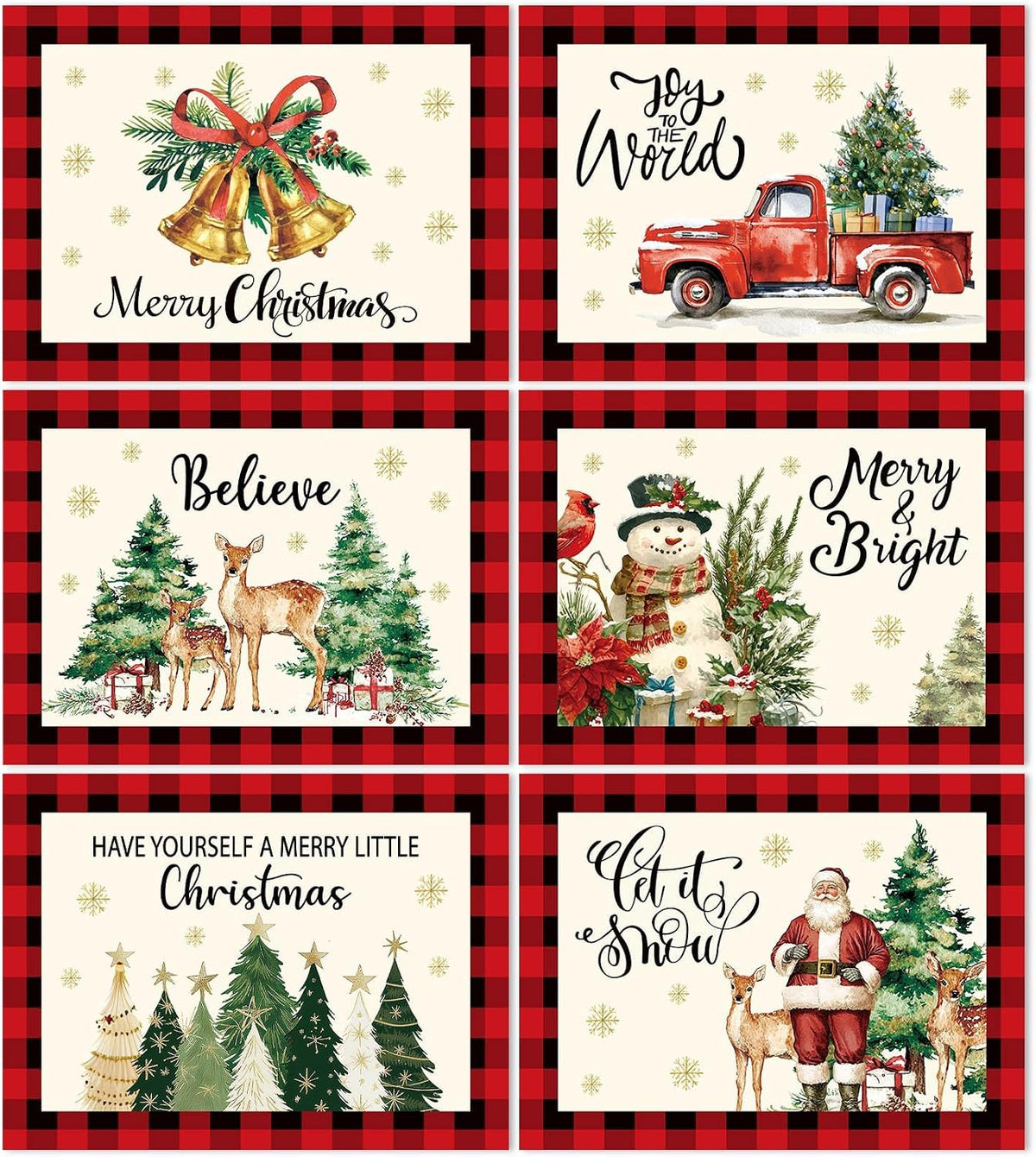 Christmas Placemats Set of 6 – Retro Gingerbread – view 10