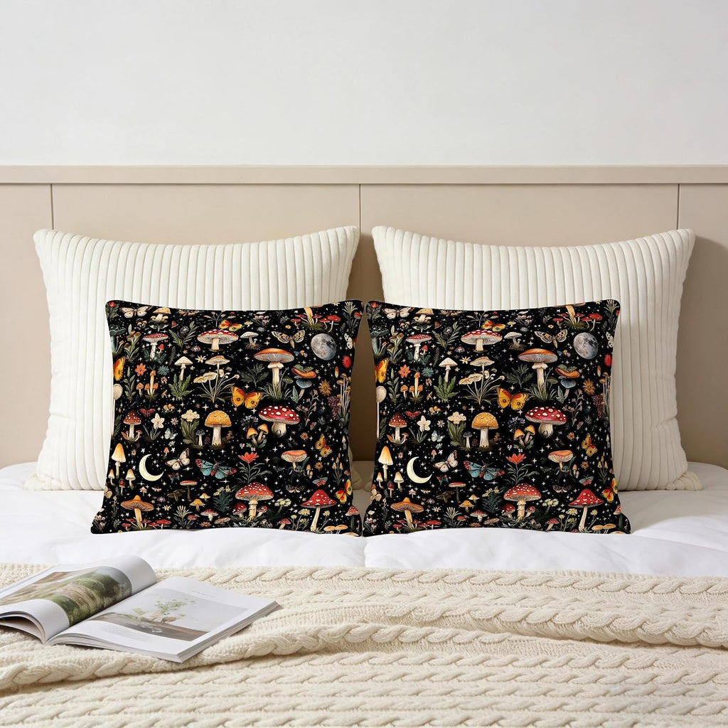 Witchy Mushroom Cushion Covers – 2 Pack – view 5