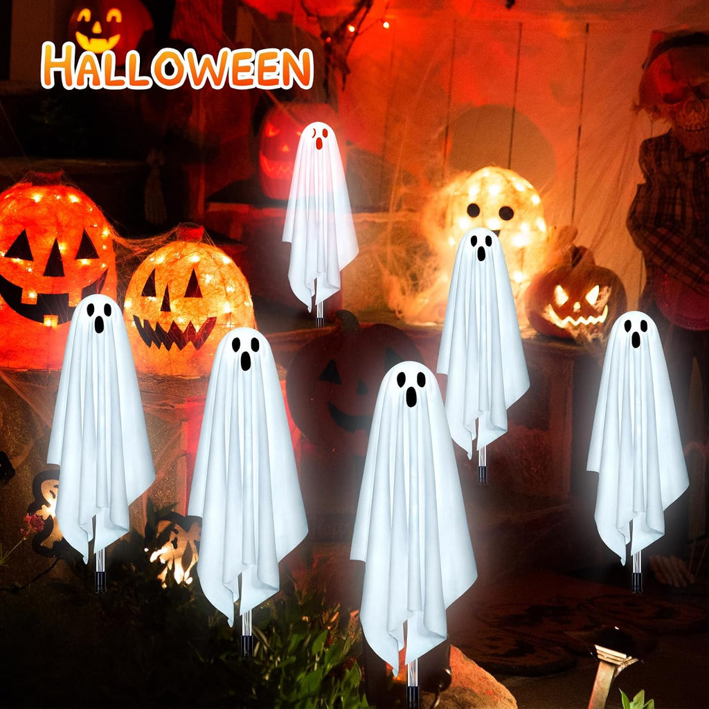 Solar Ghost Lights – 6 Pack Halloween Garden Lights – view 6
