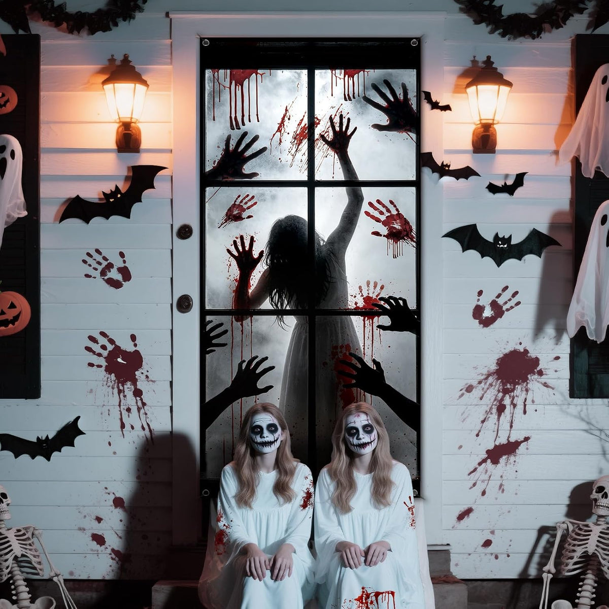 Zombie Hands Halloween Door Cover – 200 x 90 cm – view 6