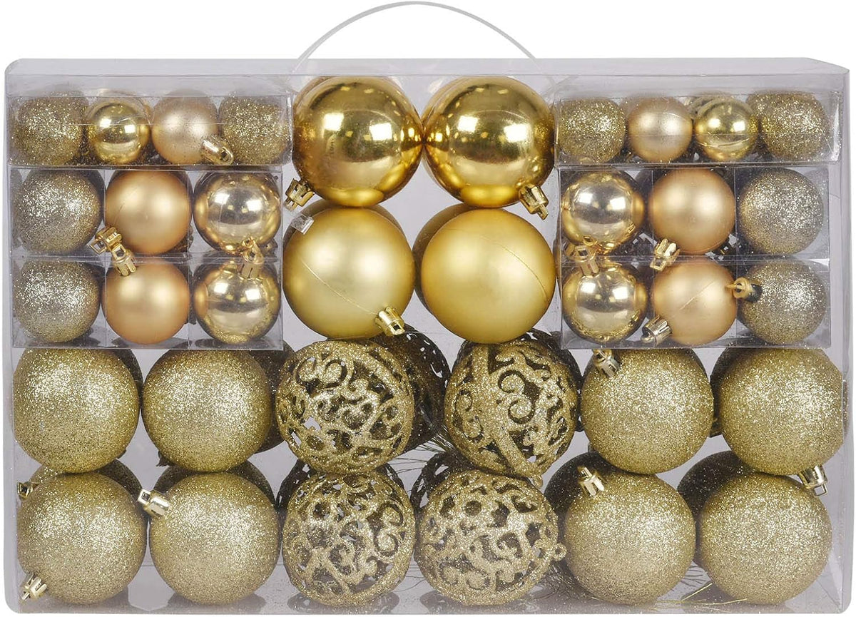 Shatterproof Christmas Bauble Set – 100 Piece – view 9