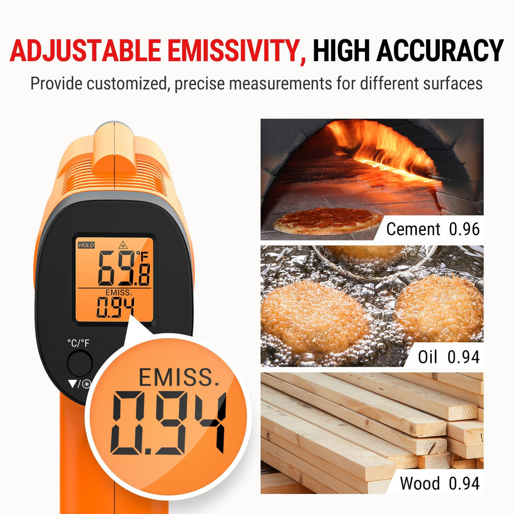 TempPro Infrared Thermometer Gun for Cooking & Home