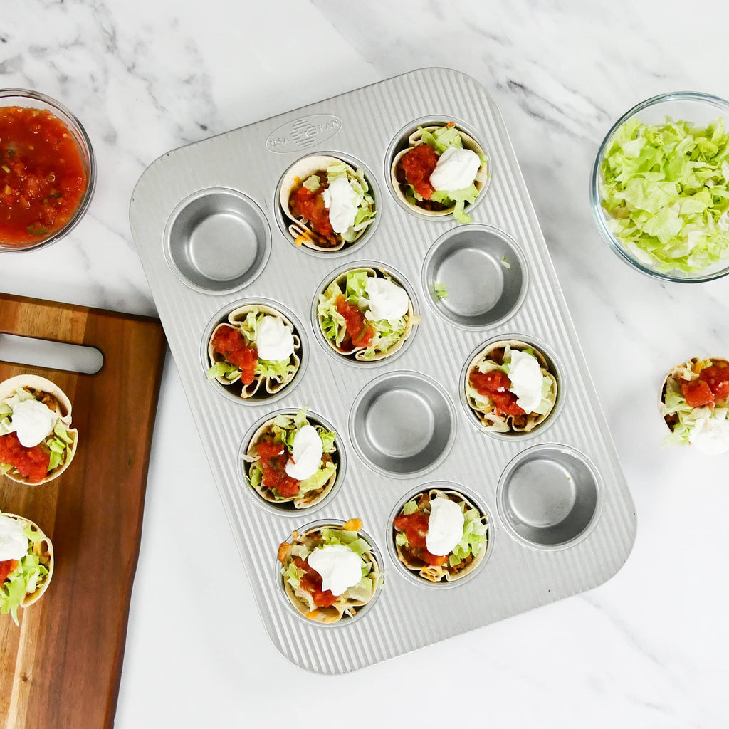 USA Pan 12-Cup Muffin Pan – Aluminised Steel