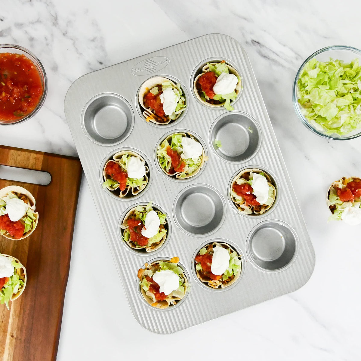 USA Pan 12-Cup Muffin Pan – Aluminised Steel