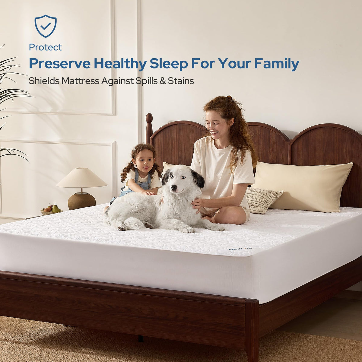 Waterproof Quilted Mattress Protector – Quiet & Breathable