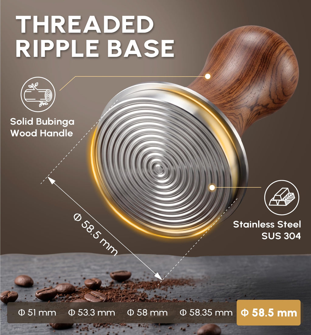 Spring-Loaded Calibrated Espresso Tamper – 30 lb