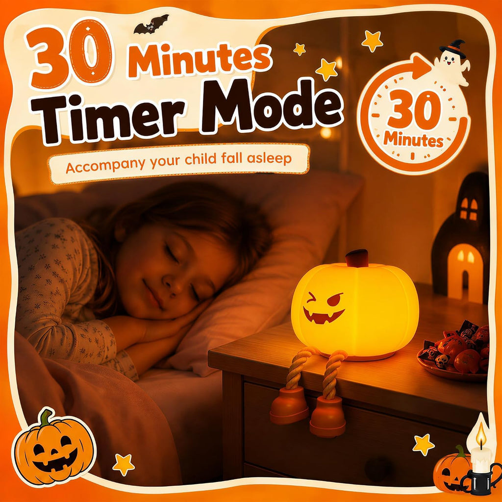 Pumpkin Night Light – Portable Halloween Lamp – view 7