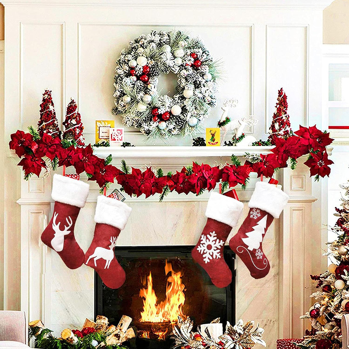 Christmas Stockings – Classic & Gnome Designs, 46 cm – view 6