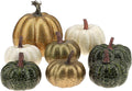 Artificial Foam Pumpkins – 8 Piece Assorted Set