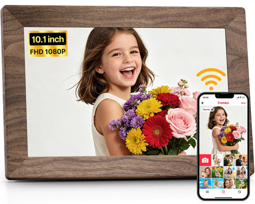 10.1" WiFi Digital Photo Frame with Frameo App
