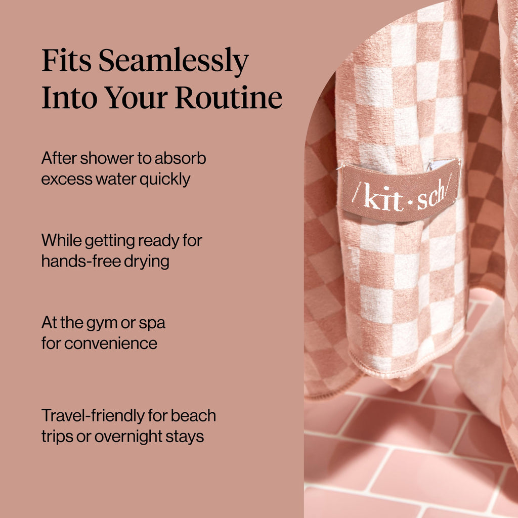 Kitsch Microfibre Hair Towel Wrap