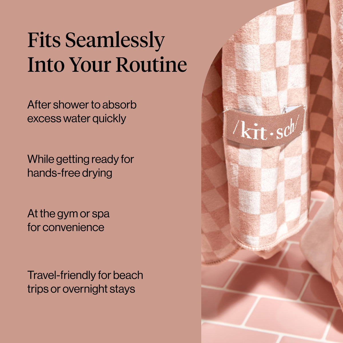 Kitsch Microfibre Hair Towel Wrap