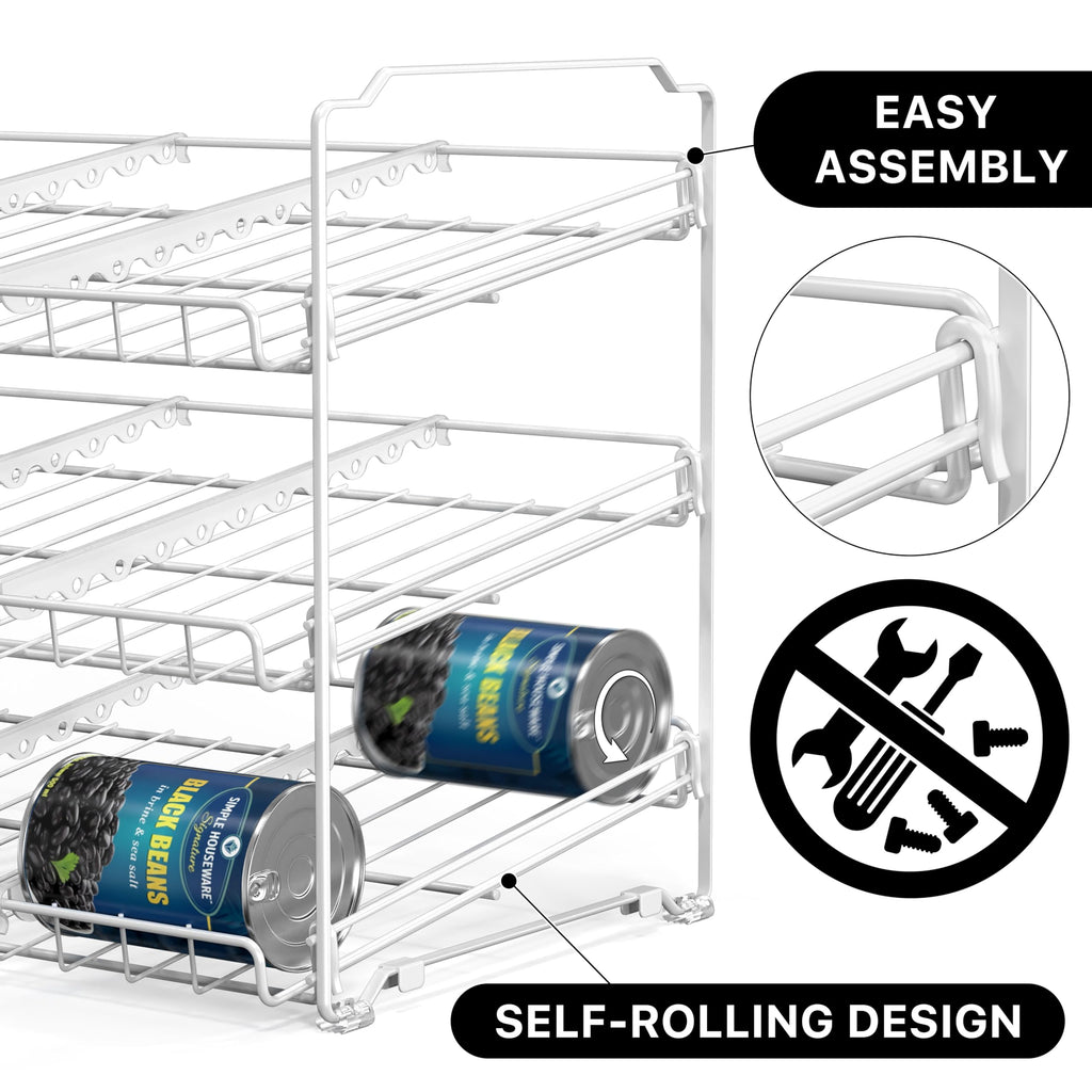 Stackable 3-Tier Can Rack Organiser – Holds 36 Cans