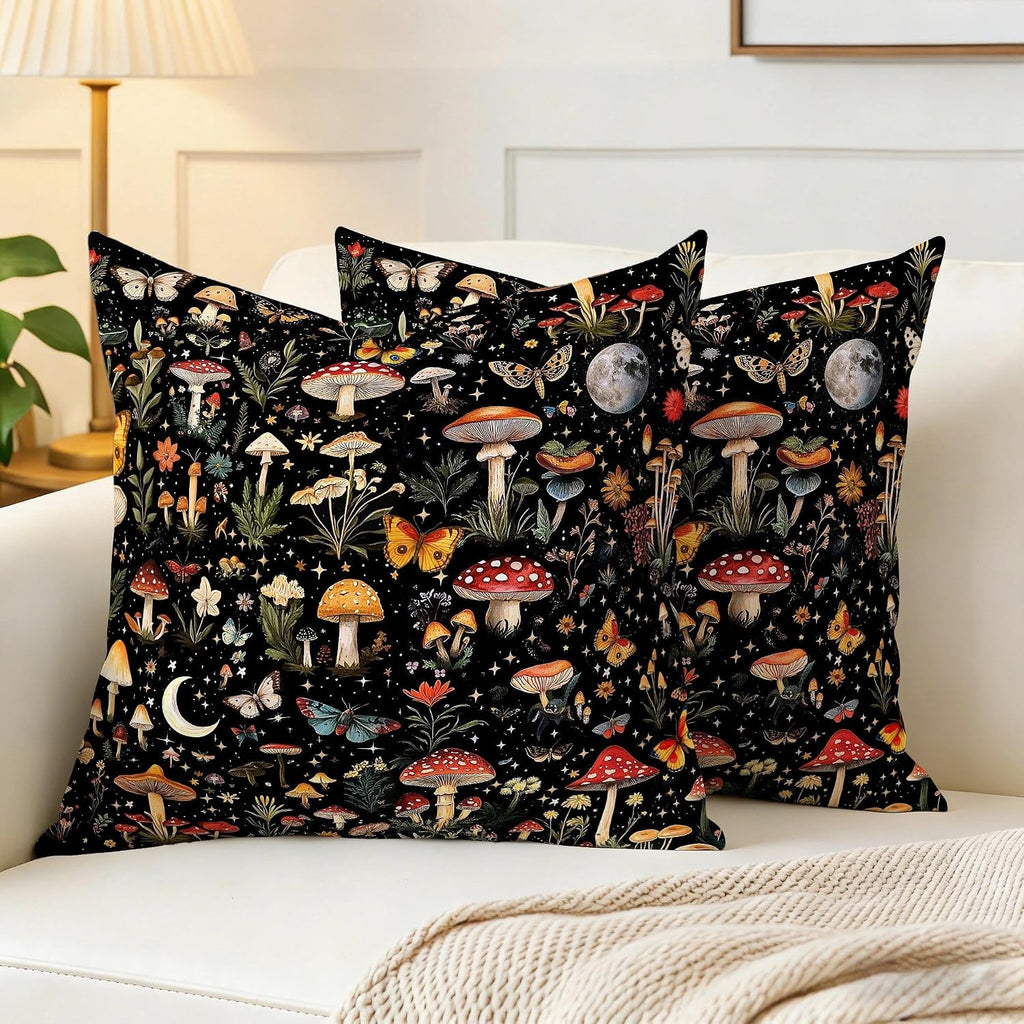 Witchy Mushroom Cushion Covers – 2 Pack – view 3