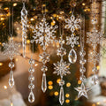 Clear Acrylic Snowflake & Crystal Ornaments