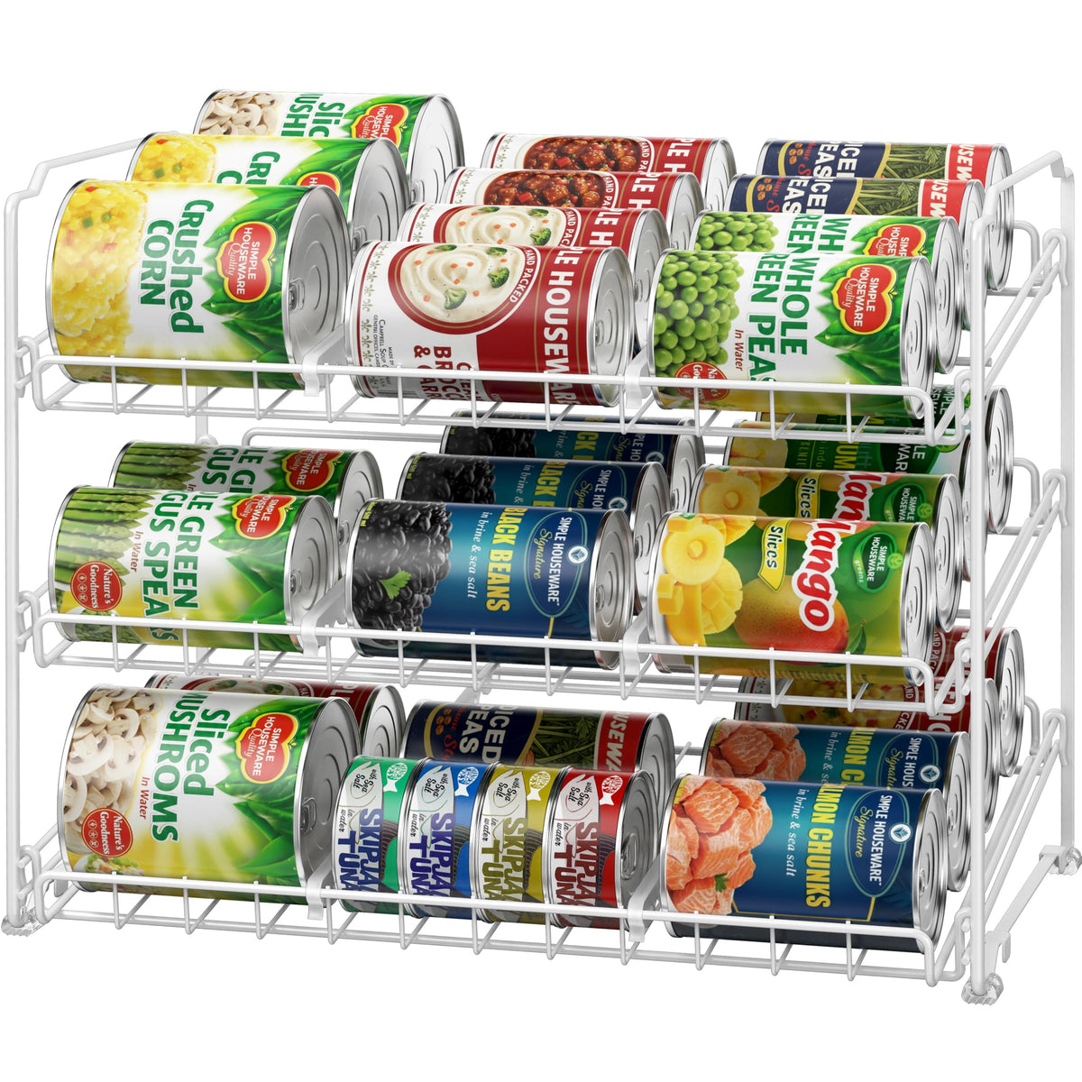 Stackable 3-Tier Can Rack Organiser – Holds 36 Cans