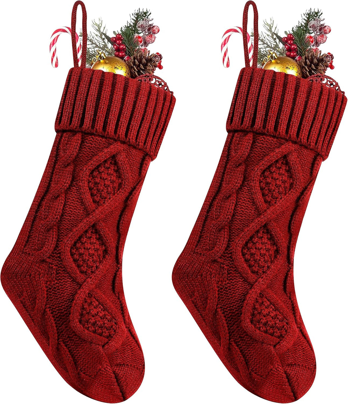 Cable Knit Christmas Stockings – 36 cm & 46 cm – view 10