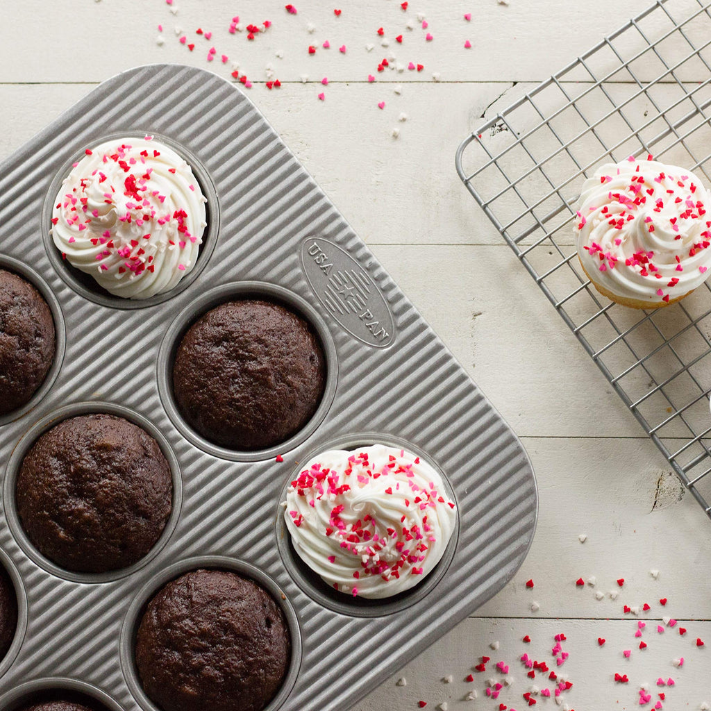 USA Pan 12-Cup Muffin Pan – Aluminised Steel