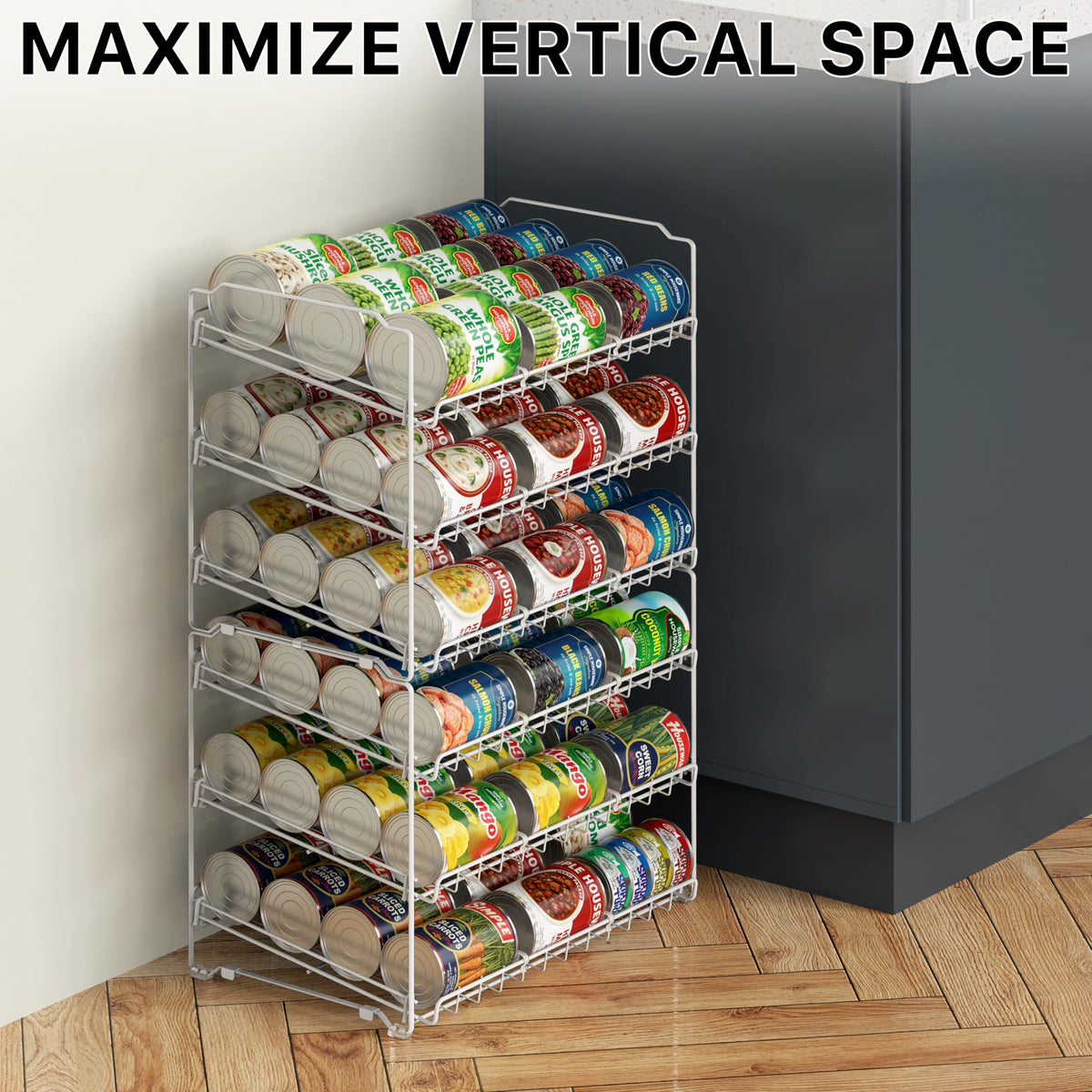 Stackable 3-Tier Can Rack Organiser – Holds 36 Cans