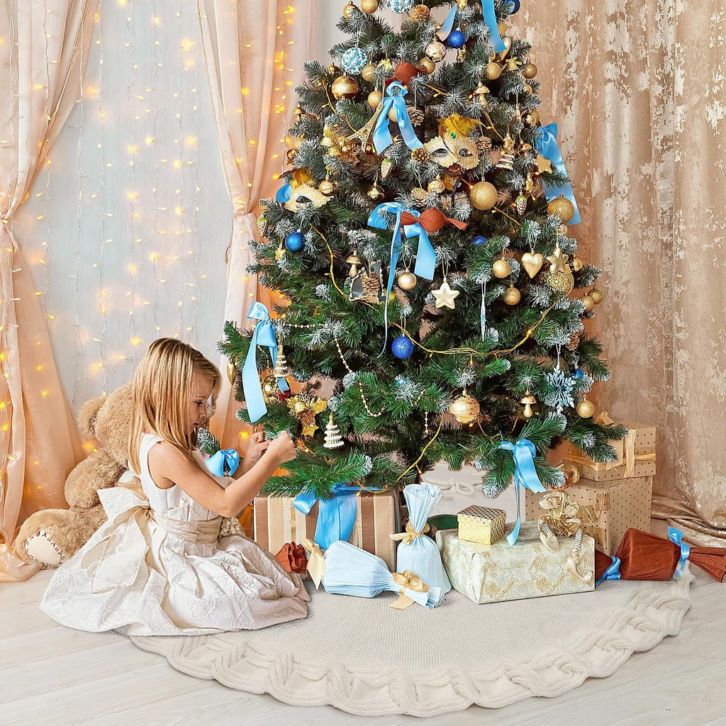 Knitted Christmas Tree Skirt – 92 cm & 122 cm – view 4