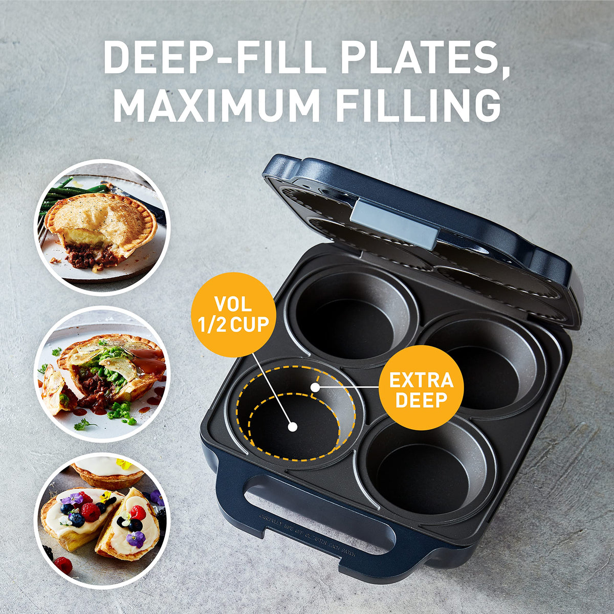 Sunbeam Pie Magic 4-Up Electric Pie Maker