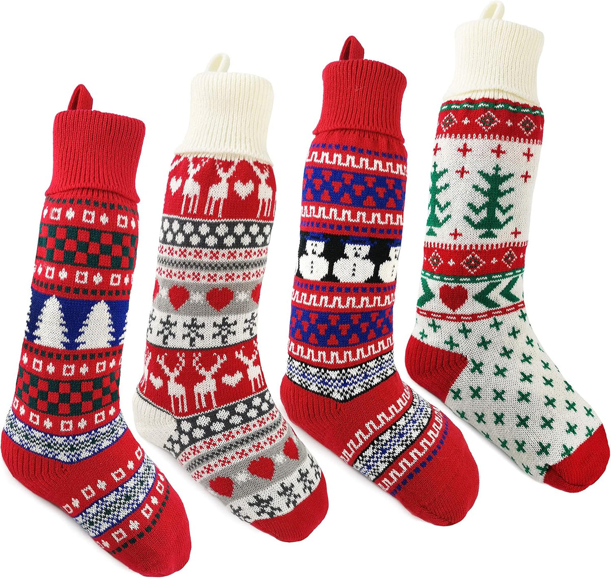 Christmas Stockings – Set of 4 Santa & Friends – view 9