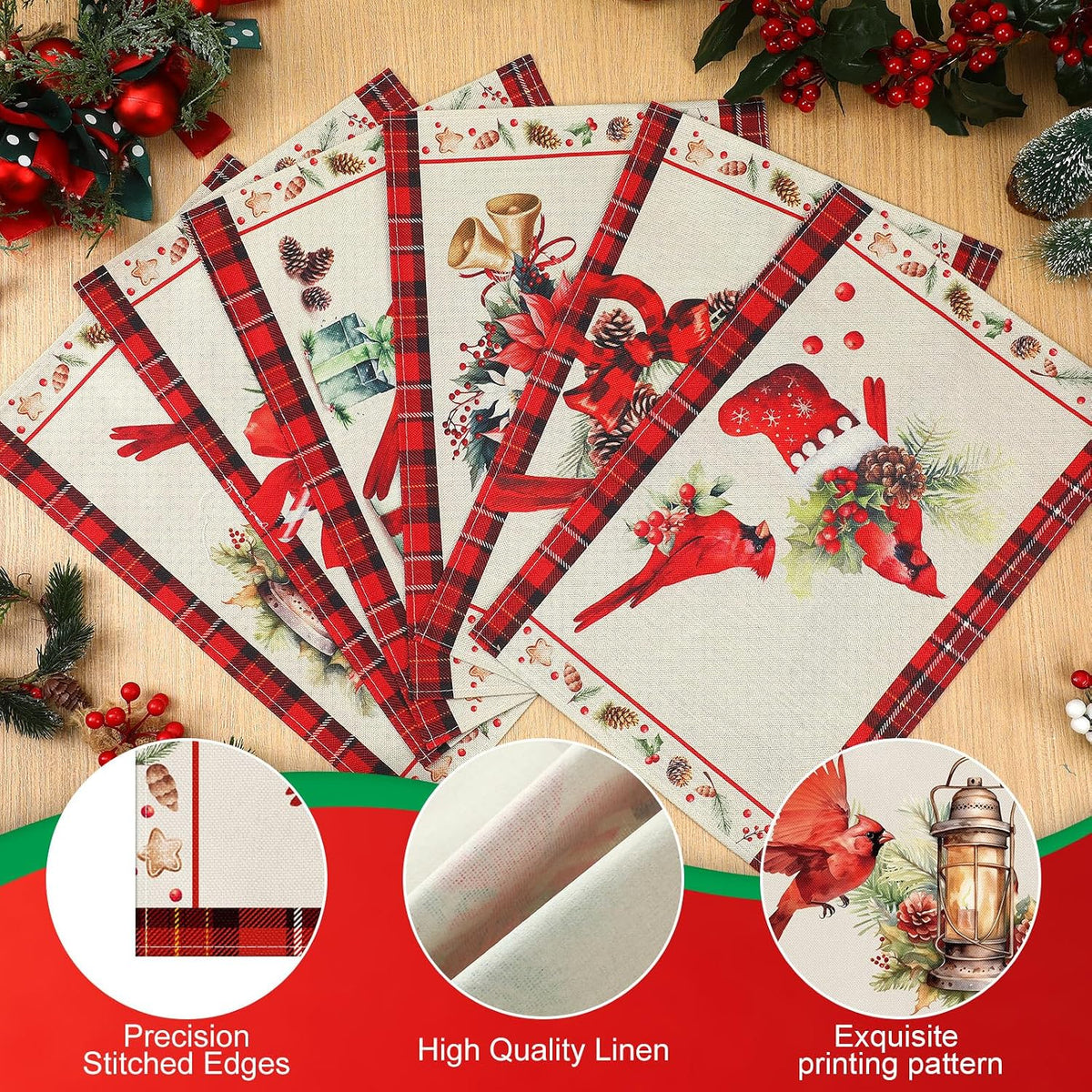 Christmas Placemats – Set of 6 Washable – view 3