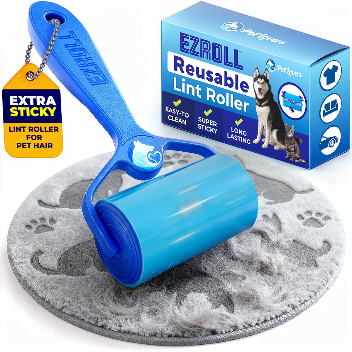 Extra Sticky Lint Roller Value Set for Pet Hair