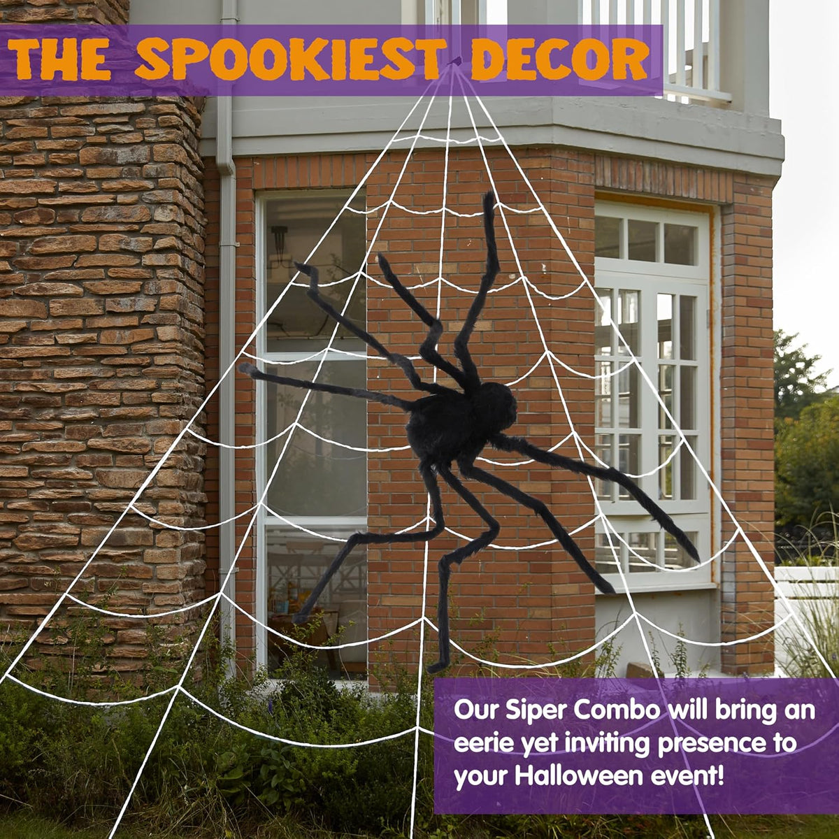 Giant Spider Web Set with 1.5 m Spider – view 3