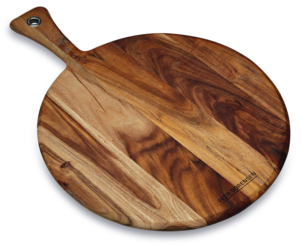 Acacia Wood Round Paddle Serving Board – 42 cm