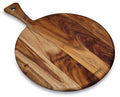 Acacia Wood Round Paddle Serving Board – 42 cm