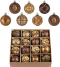 Copper & Gold Christmas Ornaments – 16 Piece