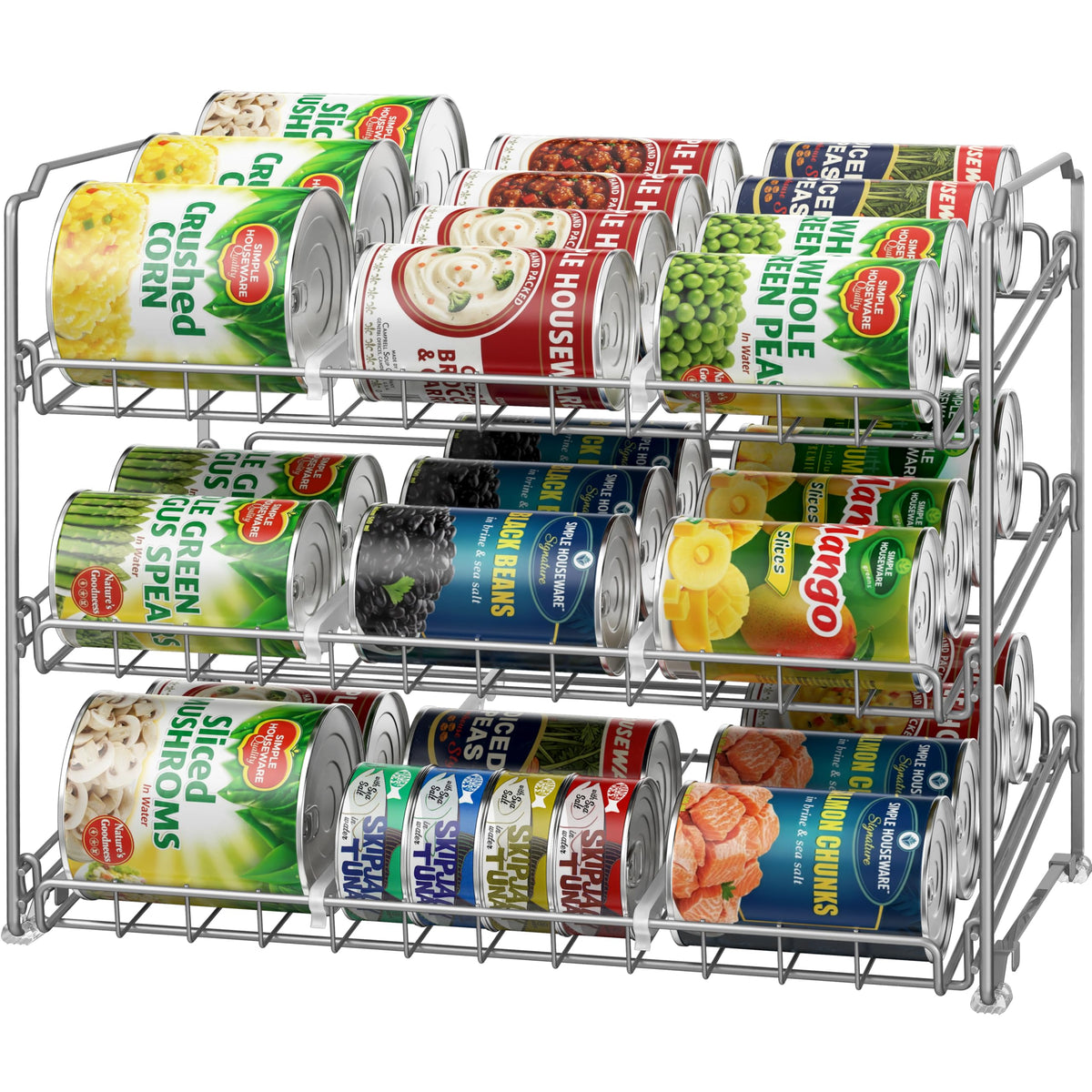 Stackable 3-Tier Can Rack Organiser – Holds 36 Cans