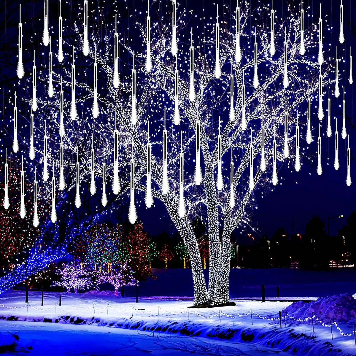 Meteor Shower Lights – 10 Tube Falling Light Decoration – view 10