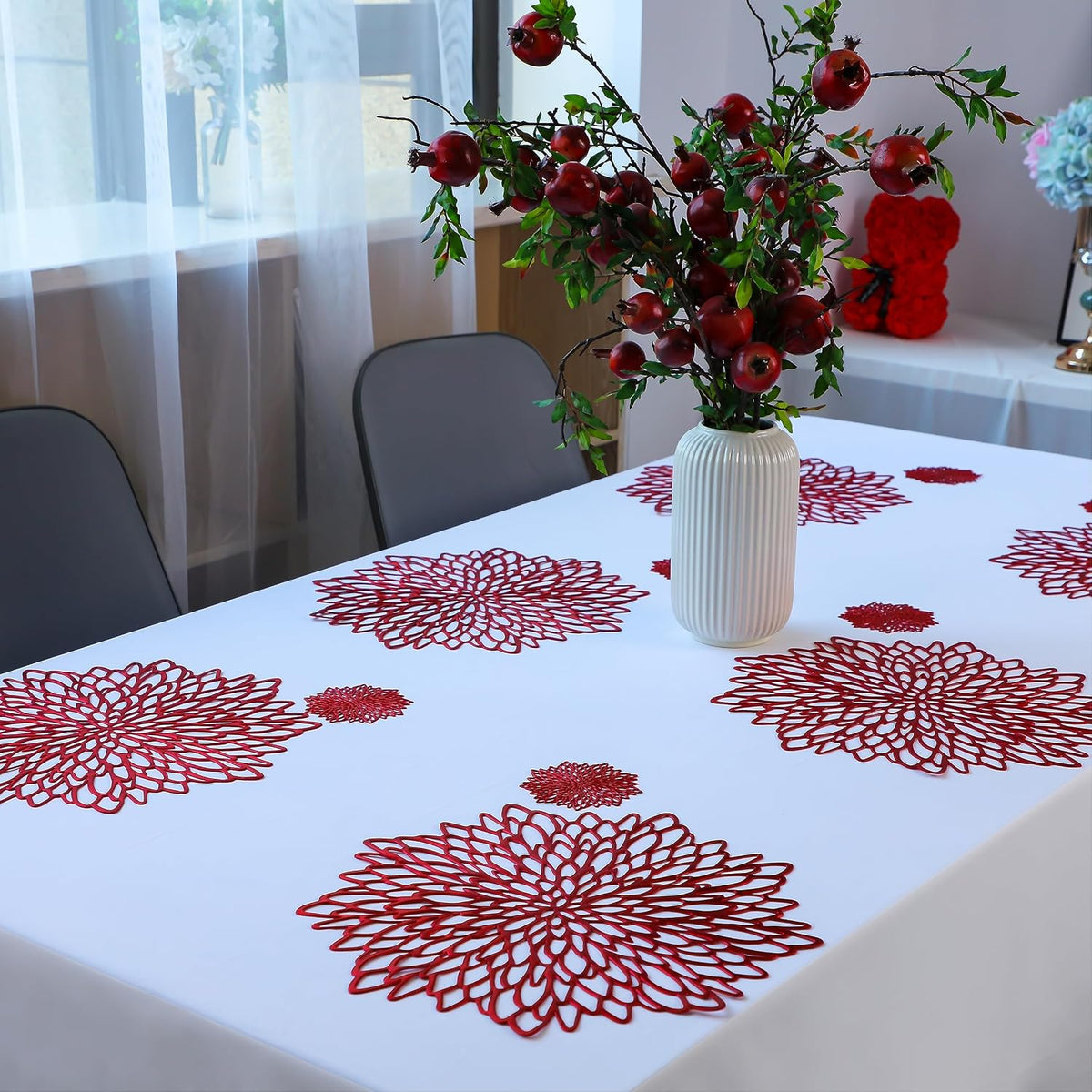 Metallic Placemats & Coasters – Christmas Table Set – view 4