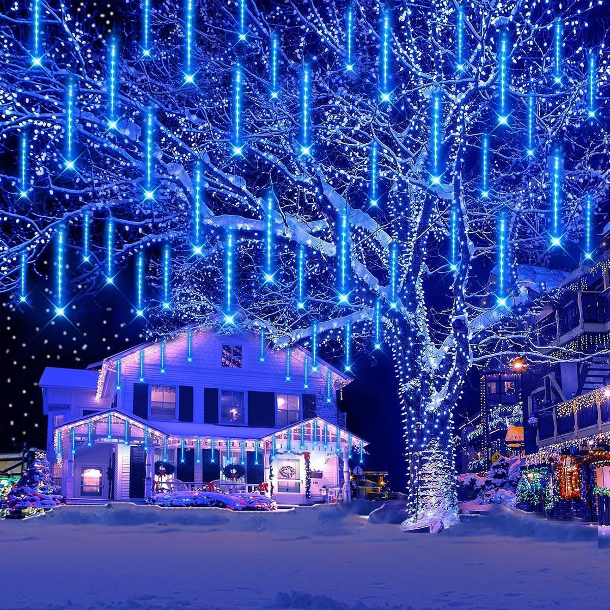 Meteor Shower Lights – 10 Tube Falling Light Decoration – view 8