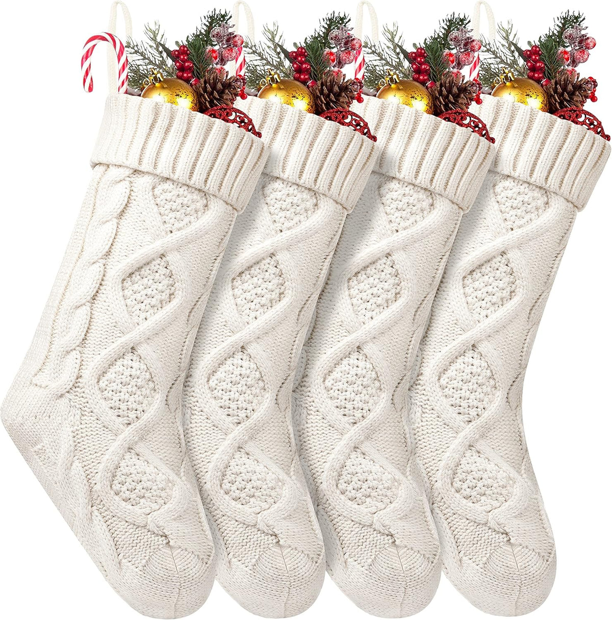 Cable Knit Christmas Stockings – 36 cm & 46 cm – view 2