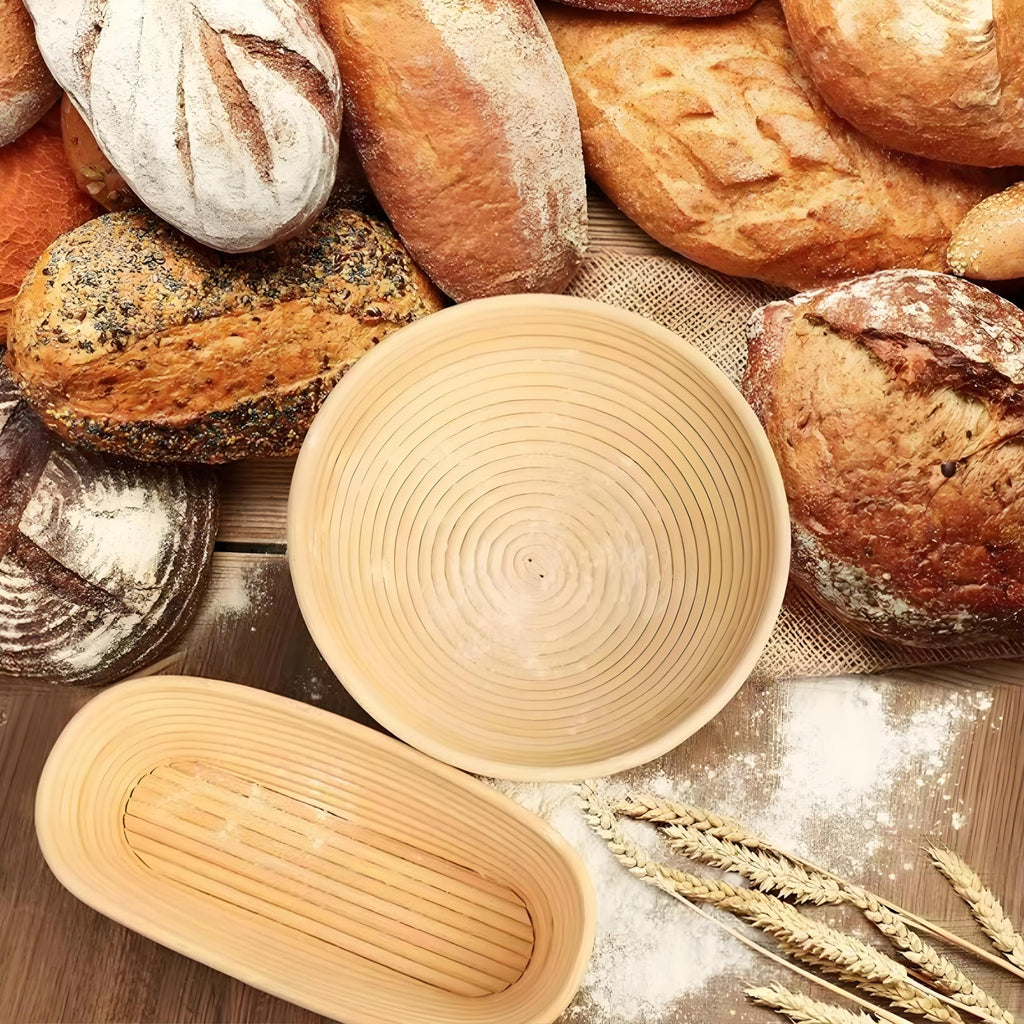 Sourdough Bread Kit – Round & Oval Banneton Baskets